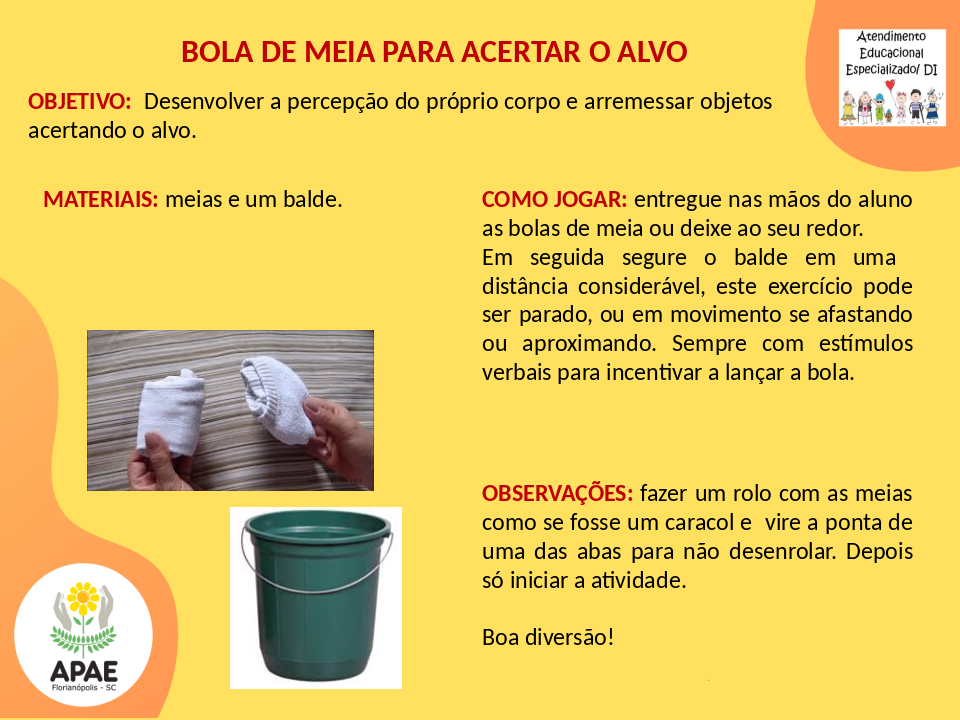 Acerte o Alvo - Serviço Pedagógico Específico 