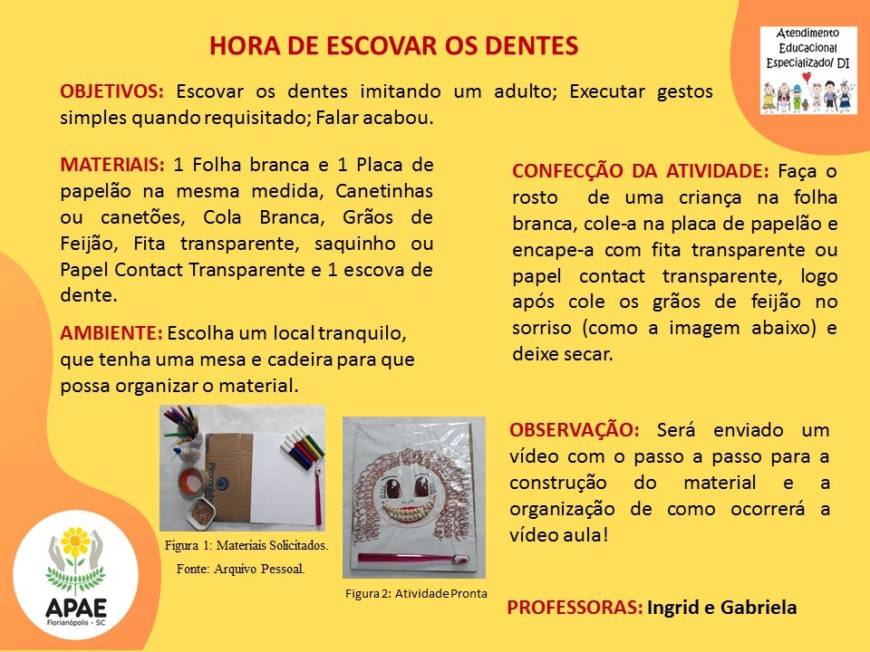 Estimulação Precoce - Hora de Escovar os Dentes