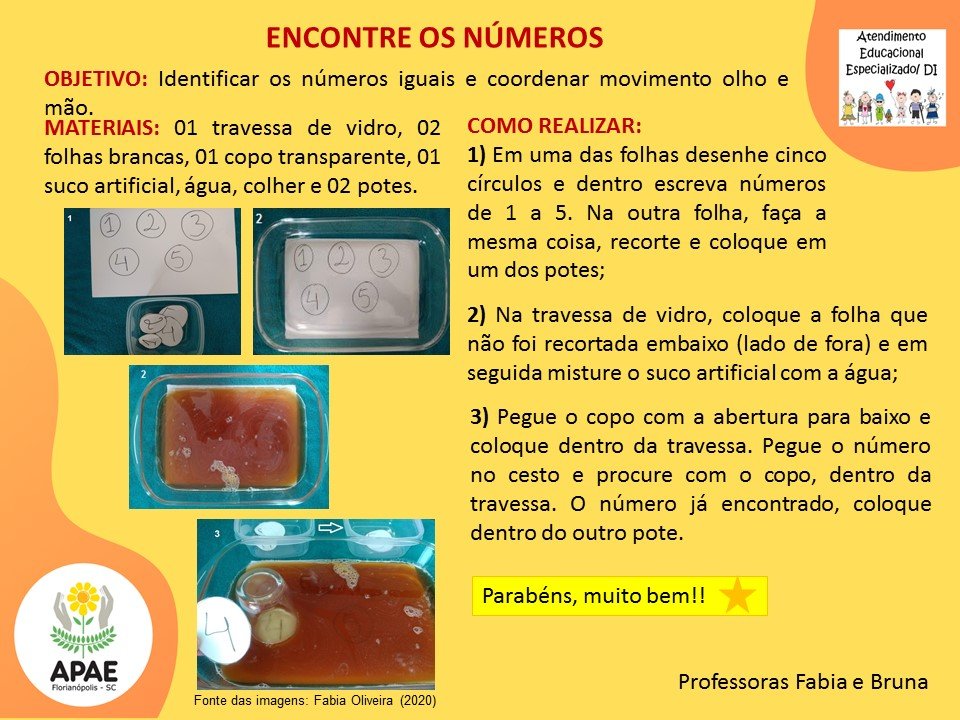 Atendimento Educacional Especializado - Encontre os Números