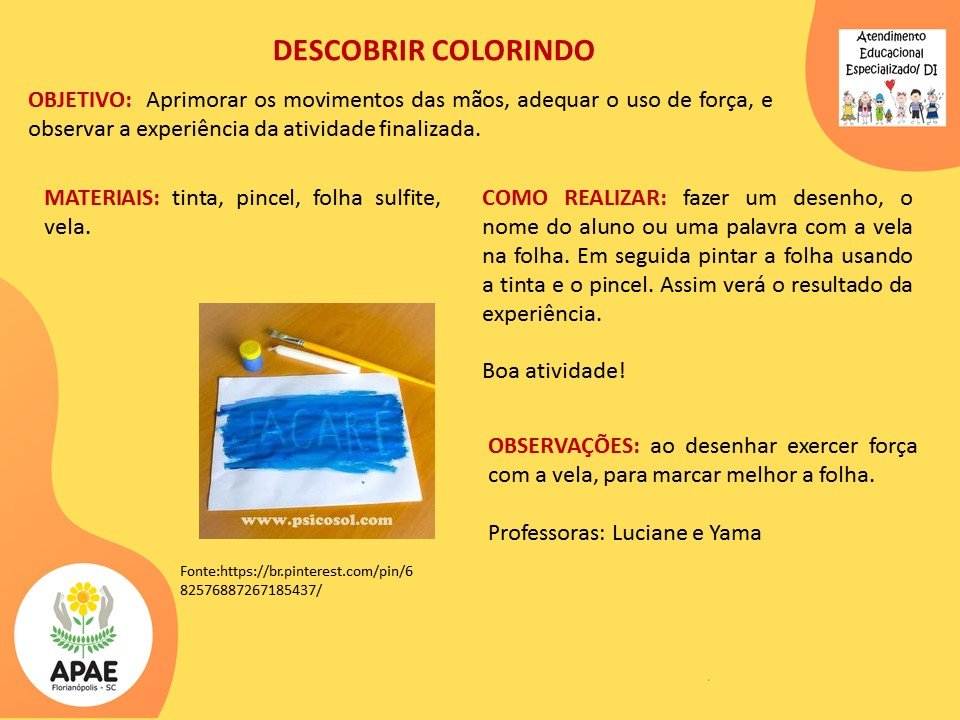 Atendimento Educacional Especializado - Pintura Diferente