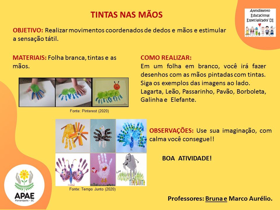 Atendimento Educacional Especializado - Tinta nas Mãos