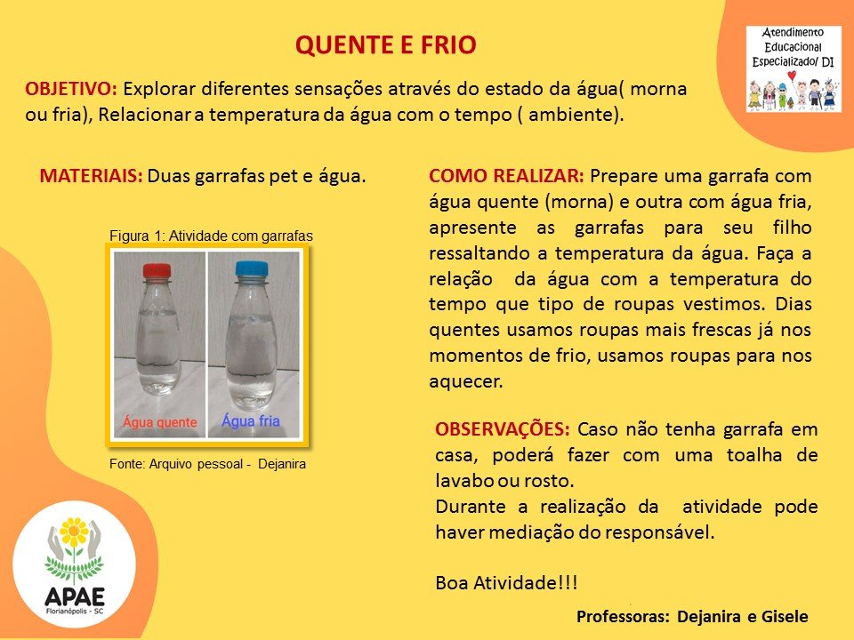 Atendimento Educacional Especializado - Quente e Frio
