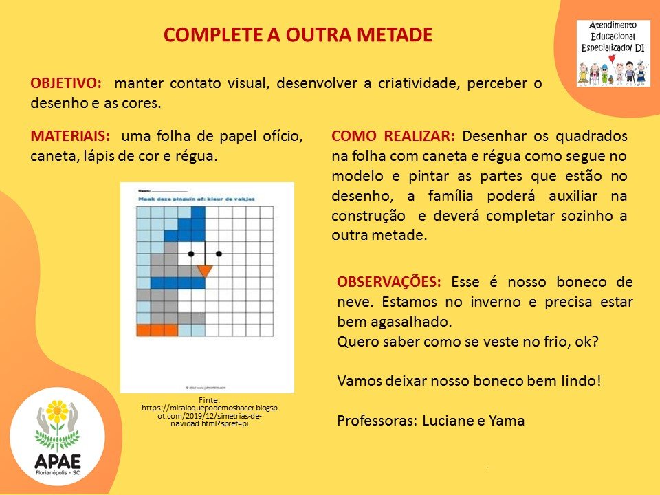 Atendimento Educacional Especializado - Complete a Outra Metade