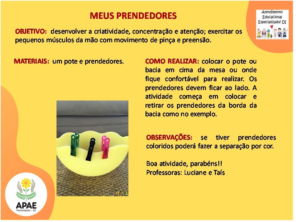 Atendimento Educacional Especializado - Meus Prendedores