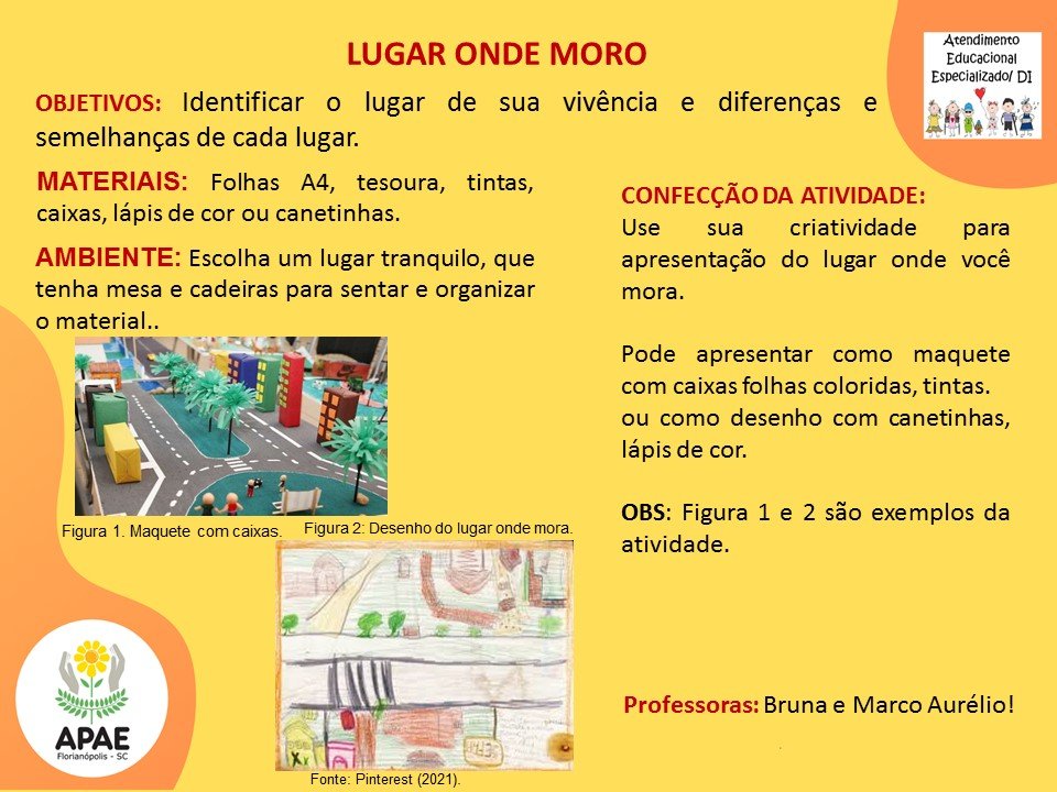 Atendimento Educacional Especializado - Lugar Onde Moro