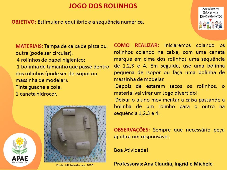 Atendimento Educacional Especializado - Jogo dos Rolinhos