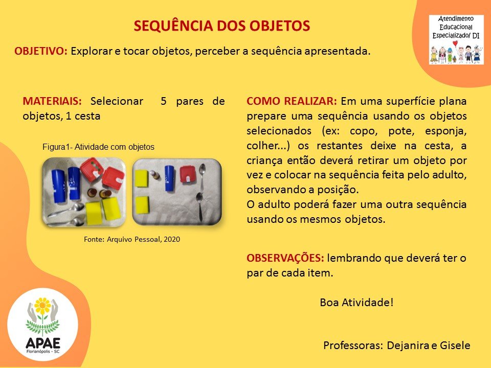 Atendimento Educacional Especializado - Sequência dos Objetos