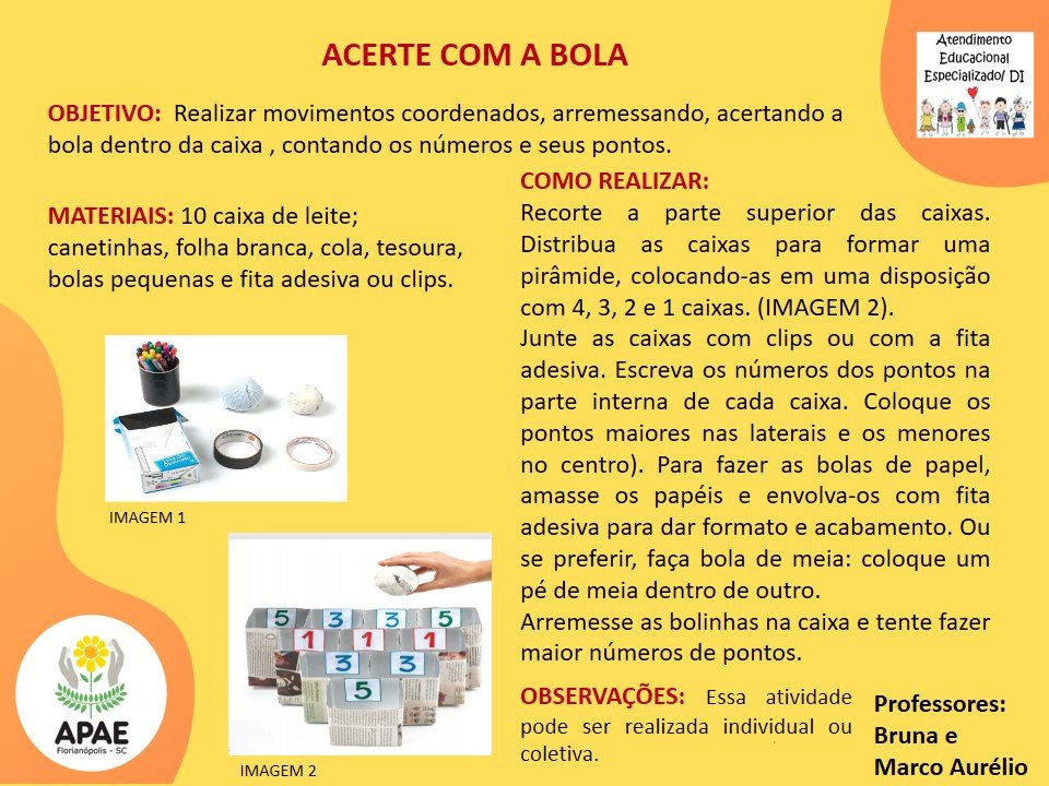 Acerte com a Bola - Atendimento Educacional Especializado