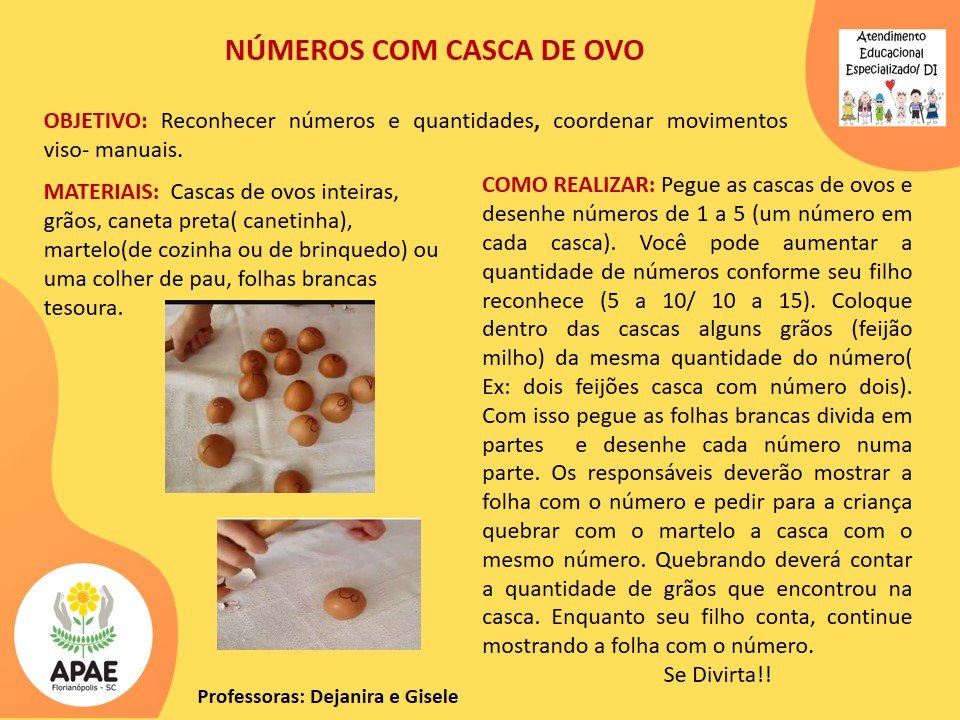 Casca de Ovo - Atendimento Educacional Especializado