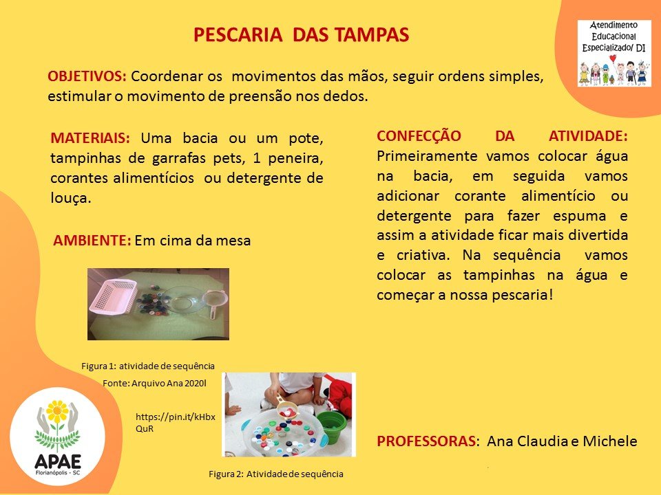 Atendimento Educacional Especializado - Pescaria das Tampas