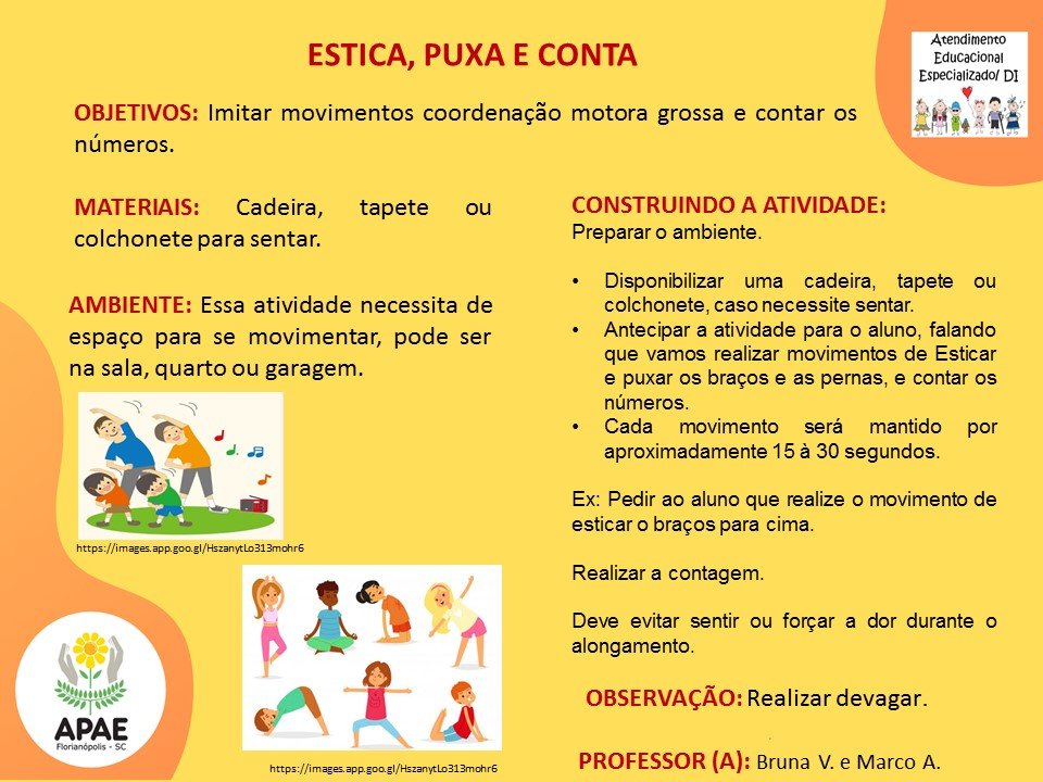 Atendimento Educacional Especializado - Estica/Puxa e Conta