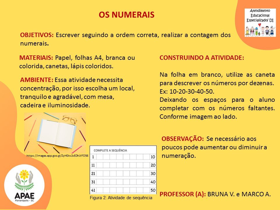 Atendimento Educacional Especializado - Os Numerais