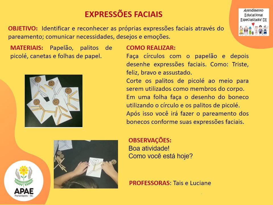 Expressões Faciais - Atendimento Educacional Especializado
