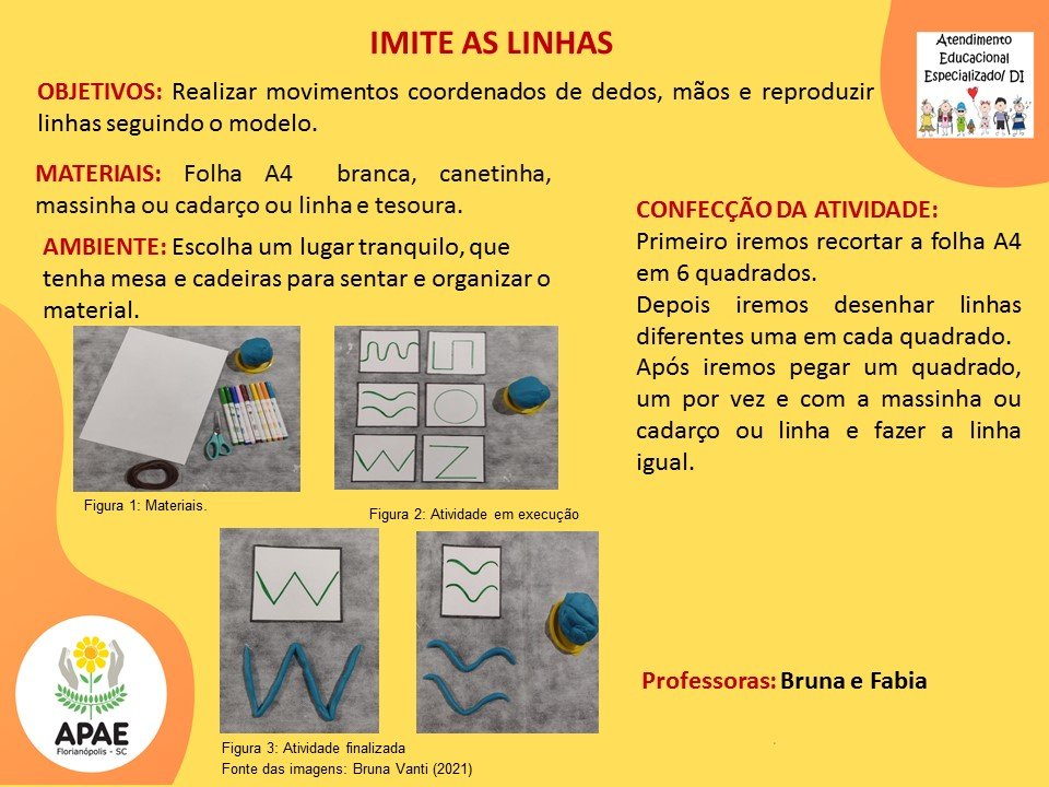 Atendimento Educacional Especializado - Imite as Linhas