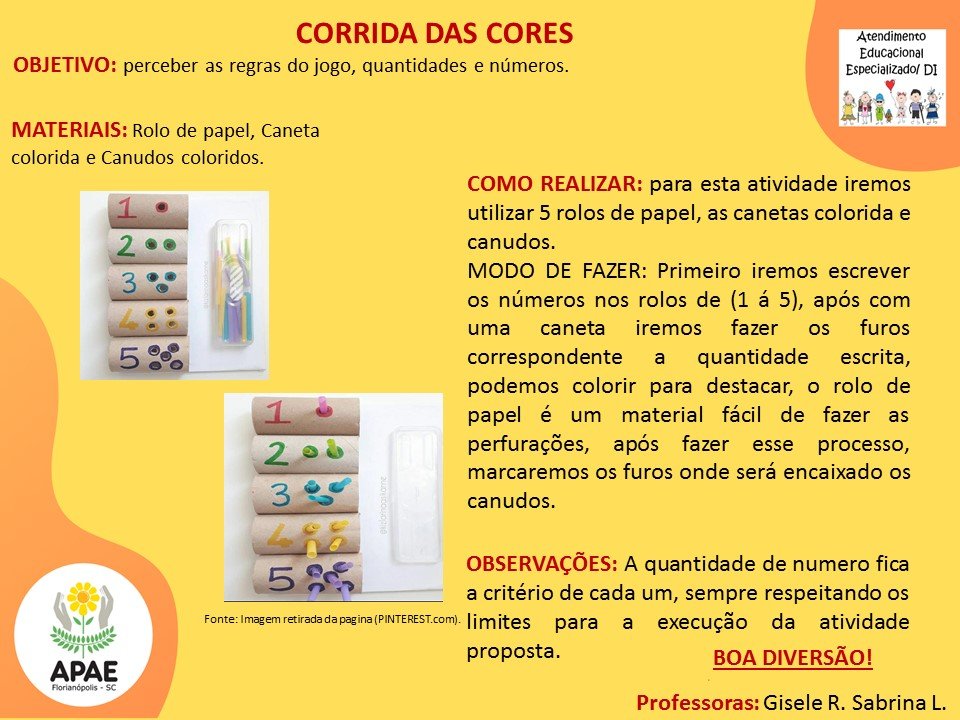 Atendimento Educacional Especializado - Corrida das Cores