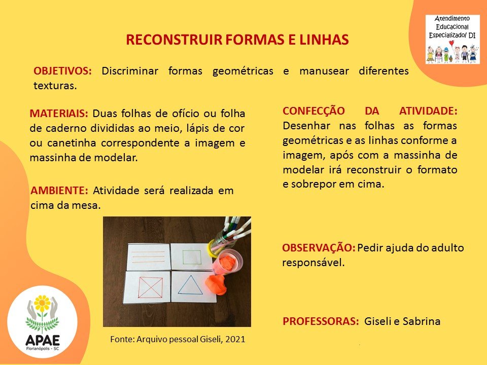 Atendimento Educacional Especializado - Reconstruir Formas e Linhas