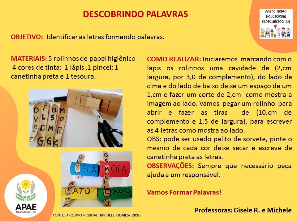 Atendimento Educacional Especializado - Descobrindo Palavras