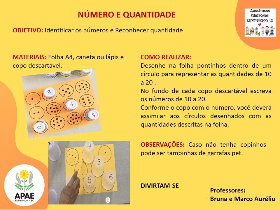 Número e Quantidade - Atendimento Educacional Especializado