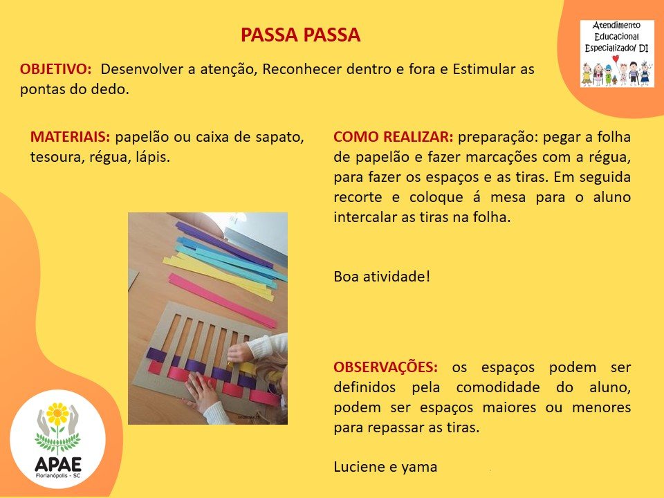  Passa Passa - Atendimento Educacional Especializado