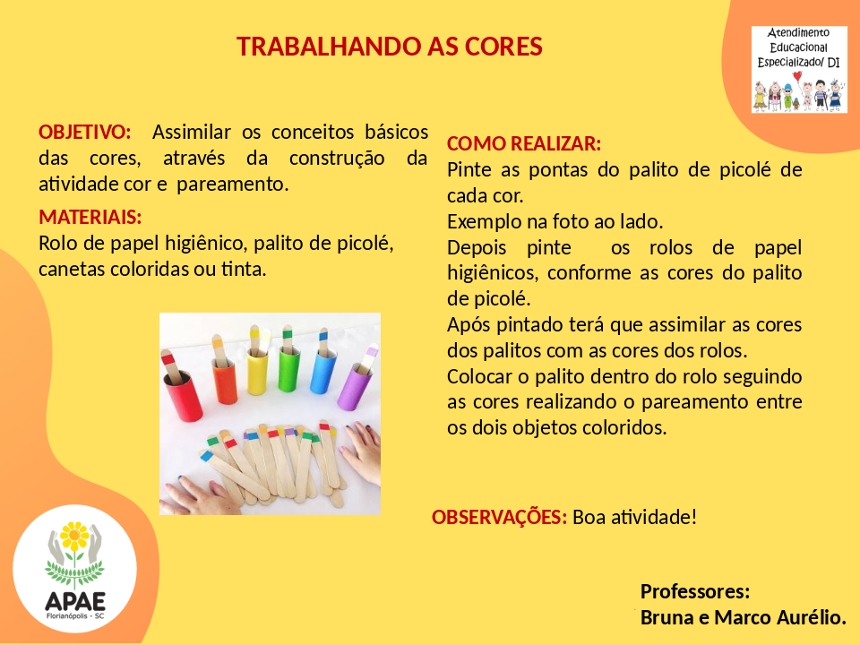 Cores - Atendimento Educacional Especializado