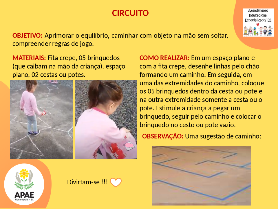 Circuito - Estimulação Precoce 