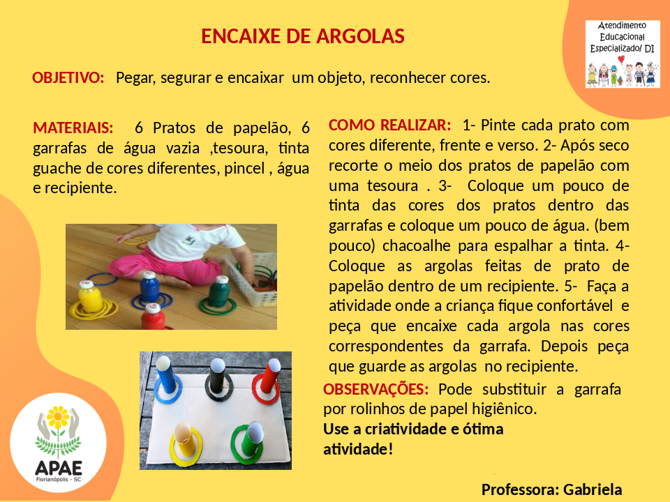  Encaixe de Argolas - Estimulação Precoce 1