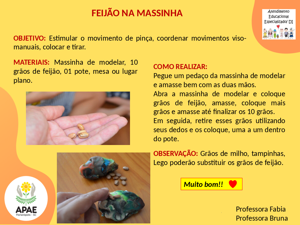 Feijão de Massinha - Atendimento Educacional Especializado