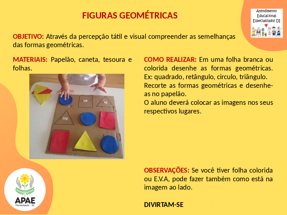 Figuras Geométricas - Estimulação Precoce 