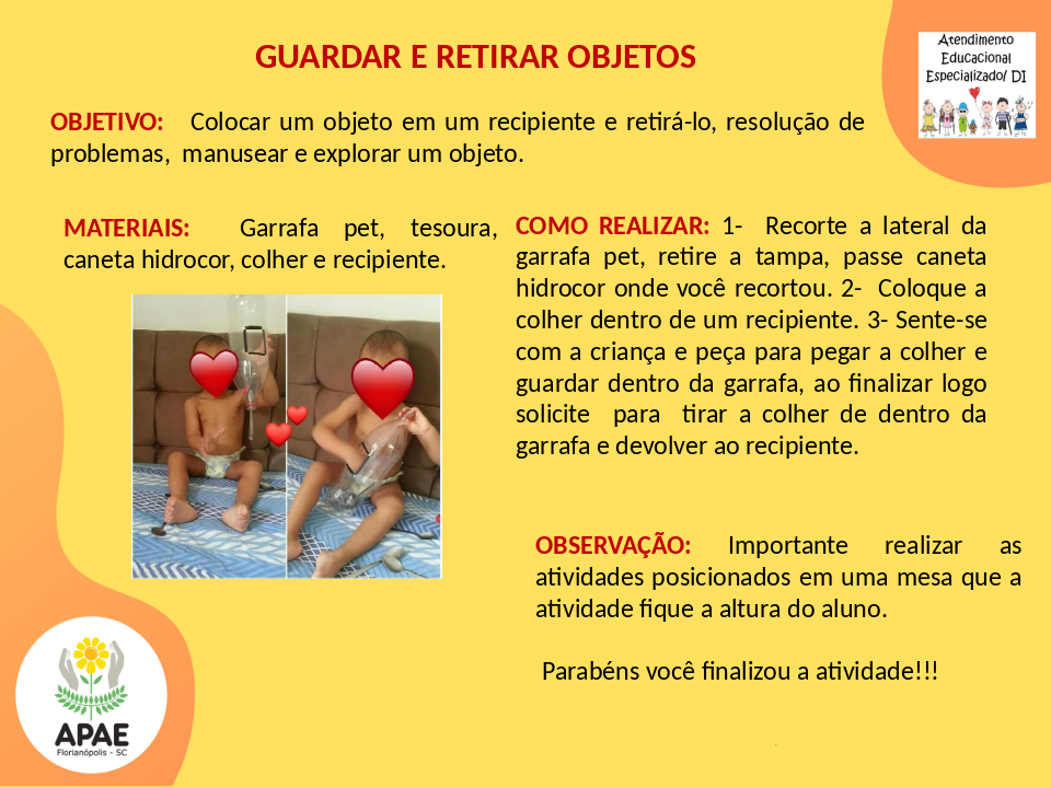 Guardar e Retirar Objetos - Estimulação Precoce 1