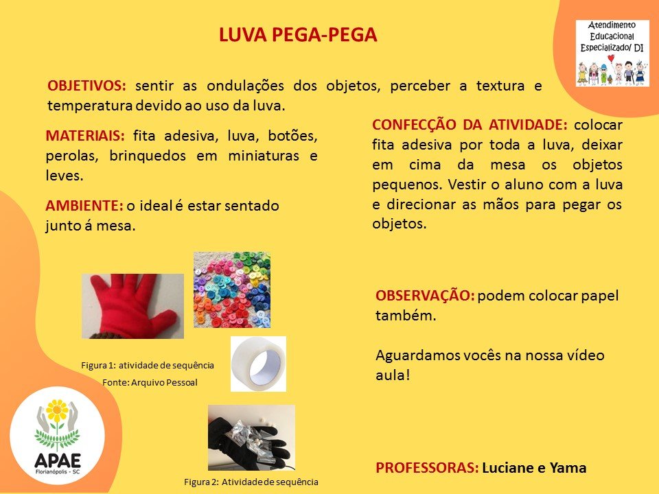 Serviço Pedagógico Específico - Luva Pega-Pega