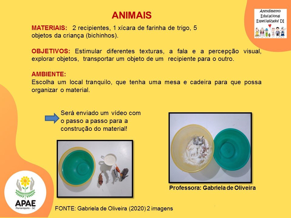 Estimulação Precoce 1 - Animais