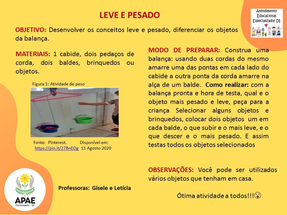 Estimulação Precoce 2 - Leve e Pesado