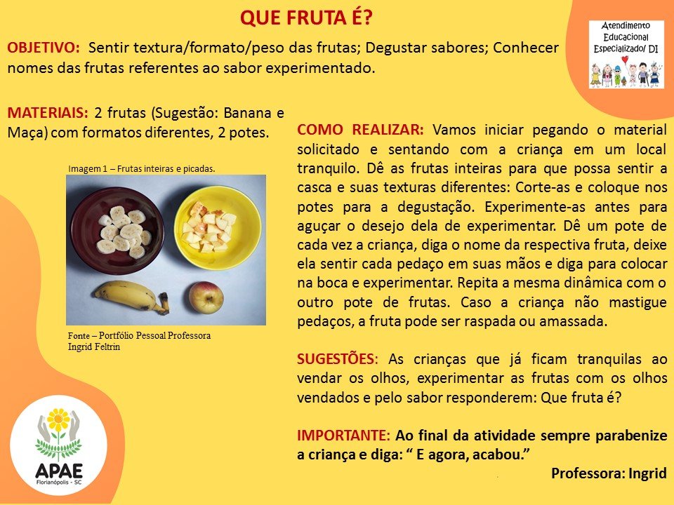Estimulação Precoce 1 - Que Fruta É?