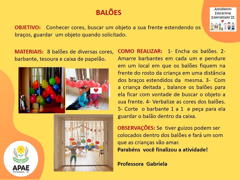 Balões - Estimulação Precoce 1