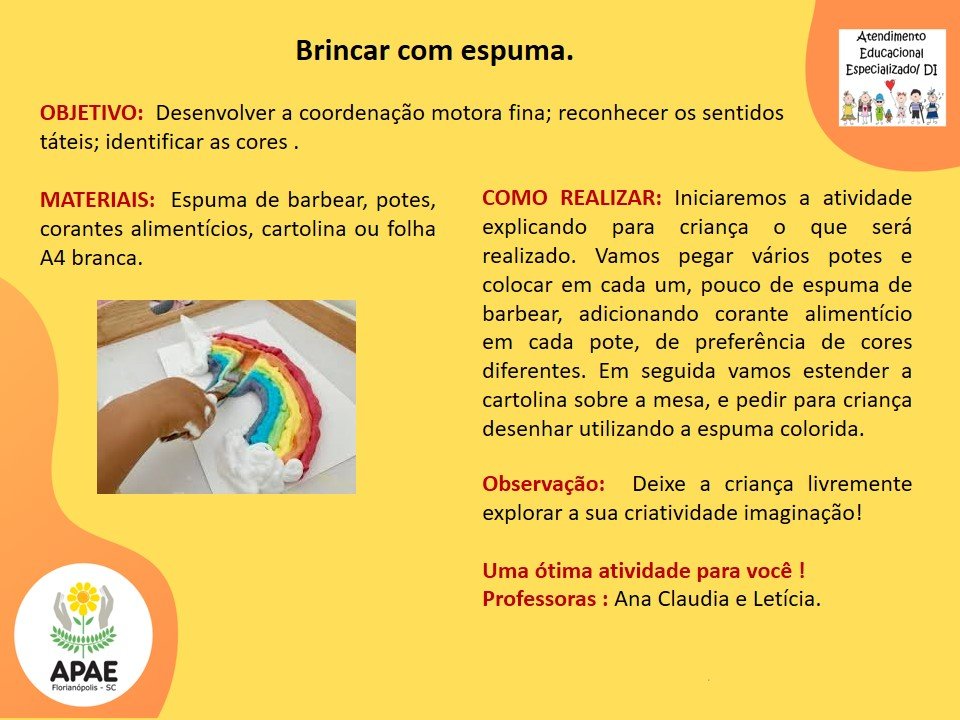 Brincar com espuma - Estimulação Precoce 2