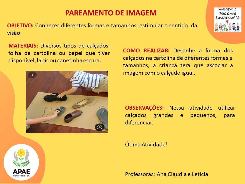 Estimulação Precoce 2 - Pareamento de Imagem