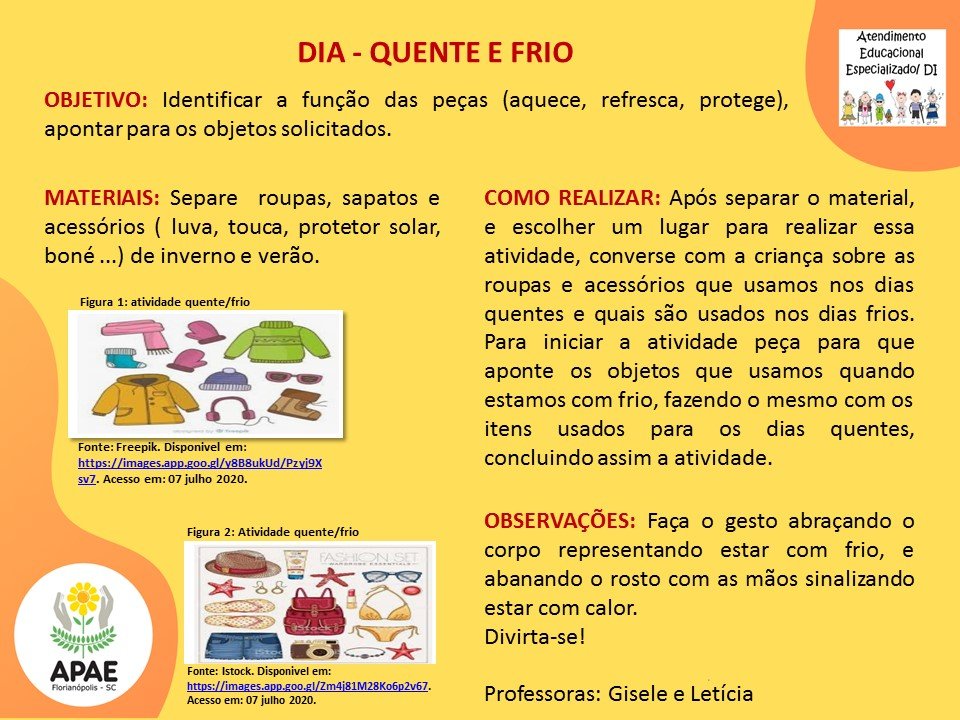 Estimulação Precoce 2 - Dia Quente e Frio