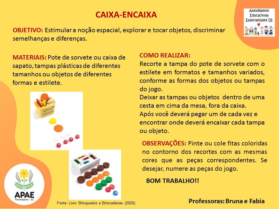 Estimulação Precoce 2 - Caixa-Encaixa