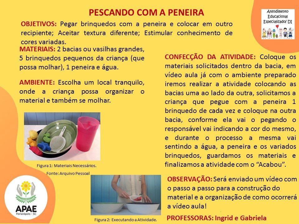 Estimulação Precoce 1 - Pescando com a Peneira