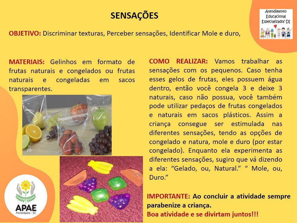 Sensações -  Estimulação Precoce 1 
