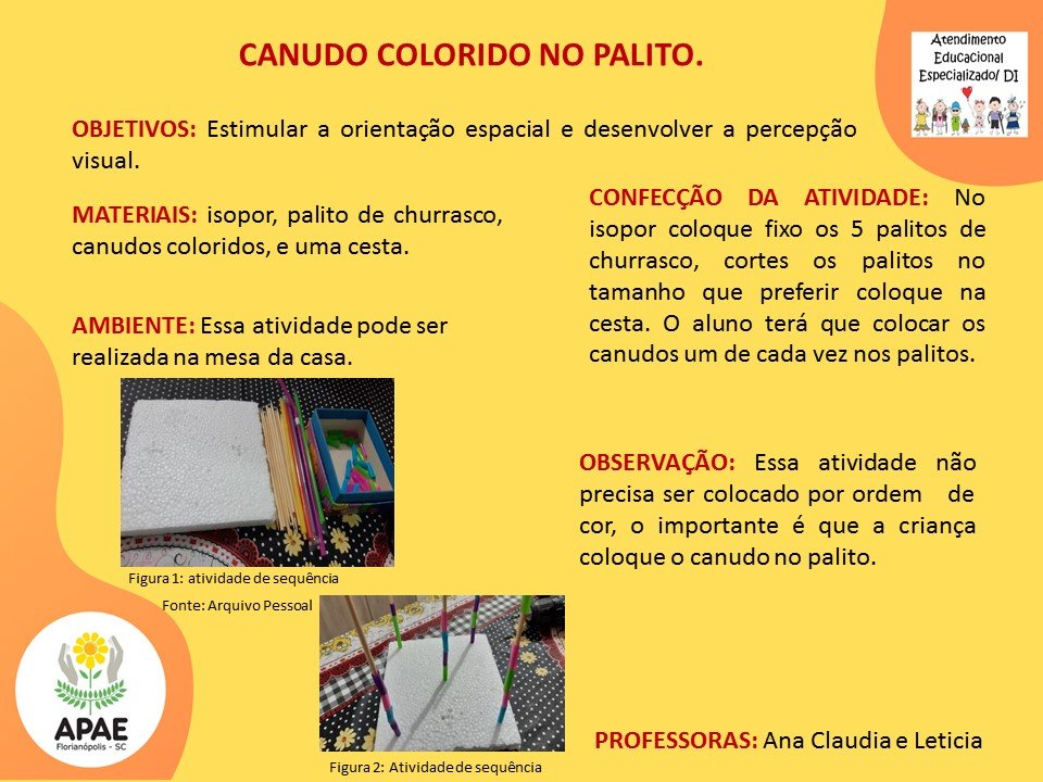 Estimulação Precoce 2 - Canudo no Palito