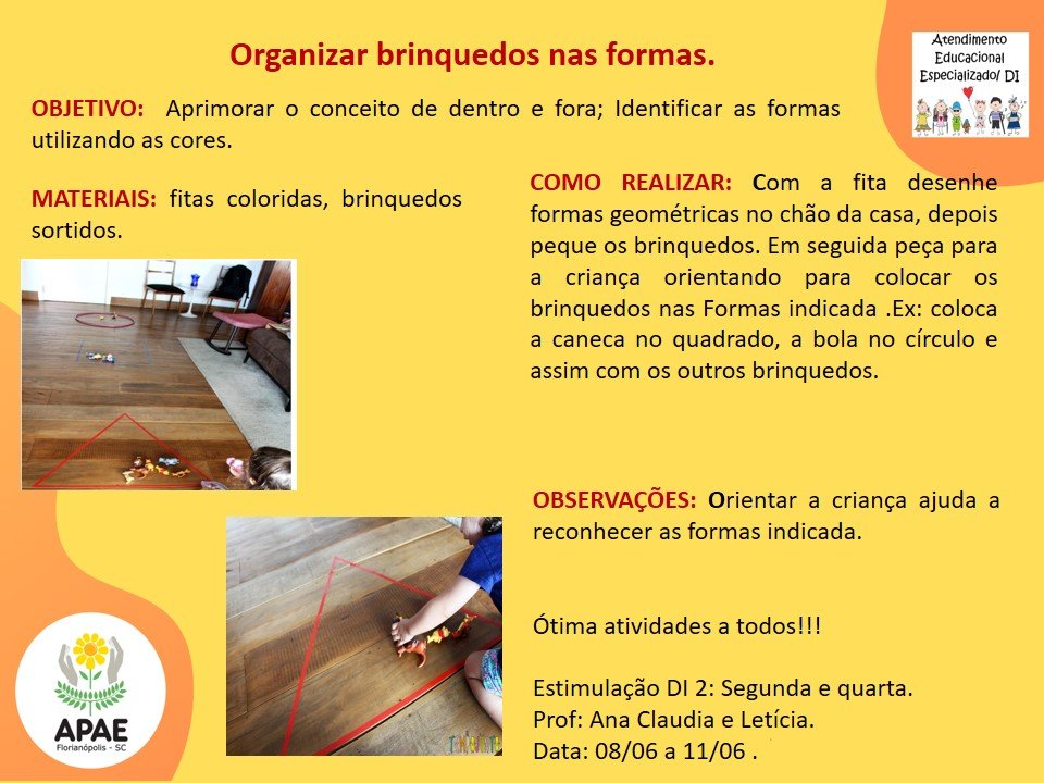 Organizando as Formas - Estimulação Precoce 2
