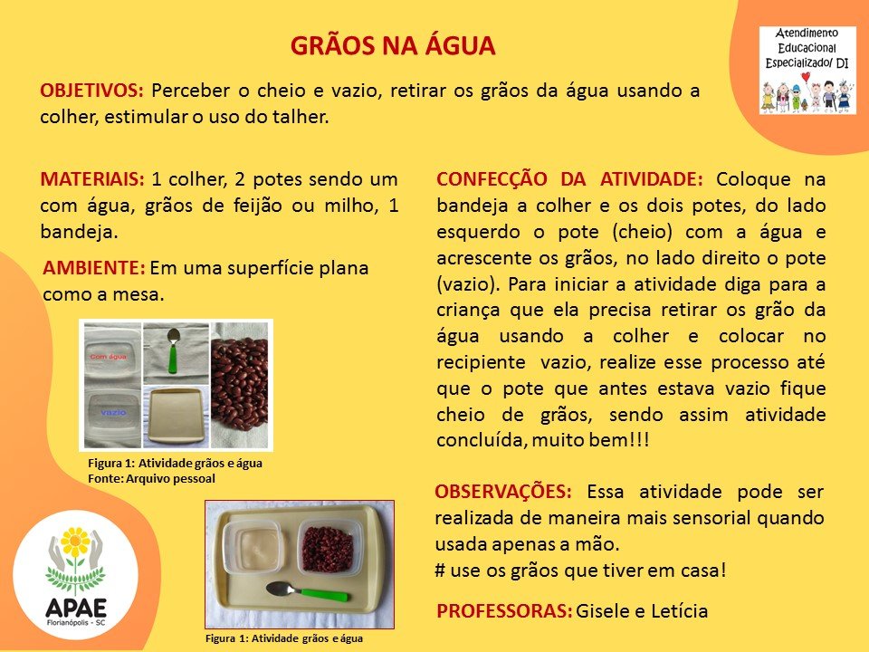 Estimulação Precoce 2 - Grãos na Água