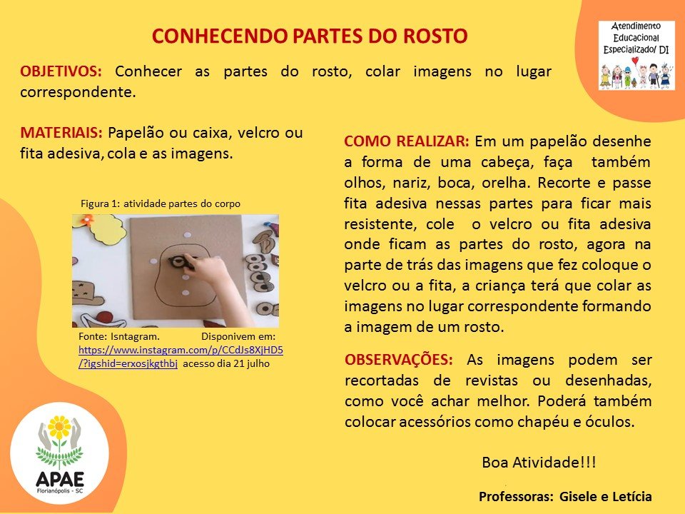 Estimulação Precoce 2 - Conhecendo as Partes do Rosto