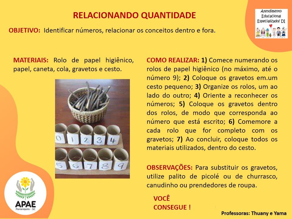 Relacionando Quantidade - Estimulação Precoce 2