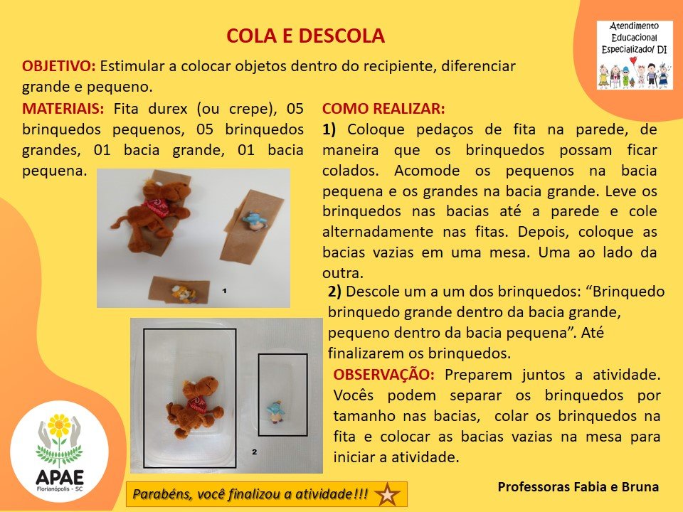  Cola e Descola - Estimulação Precoce 2