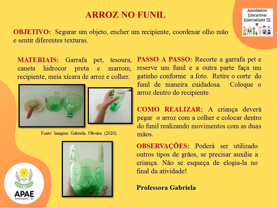 Estimulação Precoce 1 - Arroz no Funil
