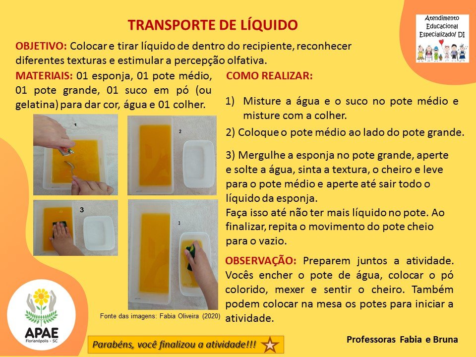 Estimulação Precoce 2 - Transporte de Líquido