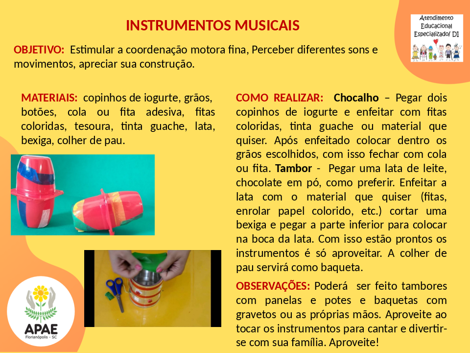 Instrumentos Musicais - Estimulação Precoce 