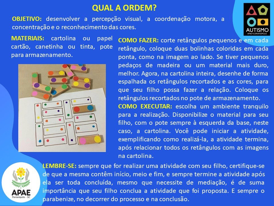 Qual a Ordem - TEA - AEE